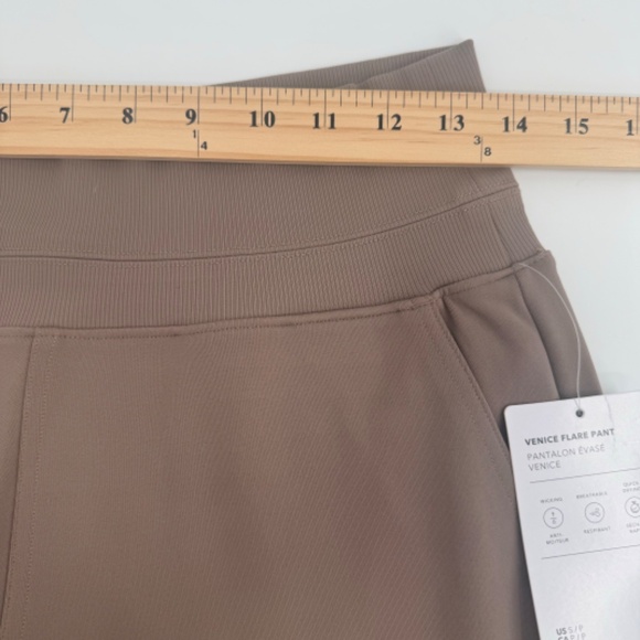 Athleta Pants Women Small Beige NEW Venice Flare High Rise Stretch Performance - Picture 11 of 14